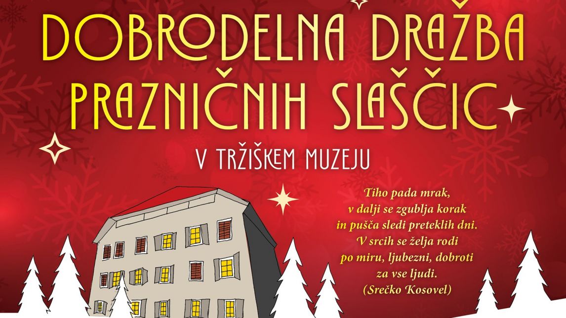Dobrodelna dražba prazničnih slaščic v Tržiškem muzeju