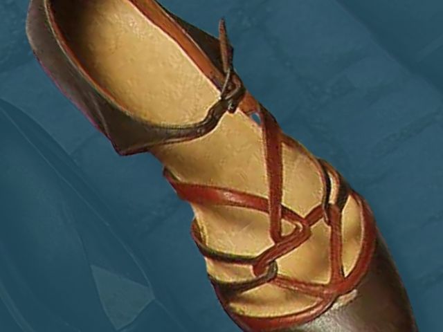 Ženske sandale, izdelana pred drugo svetovno vojno