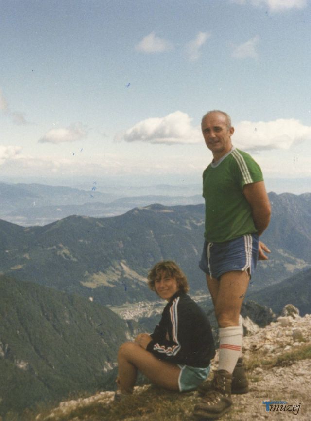 Mateja Svet z očetom Bogdanom na planinskem izletu.  Foto: osebni arhiv Mateje Svet