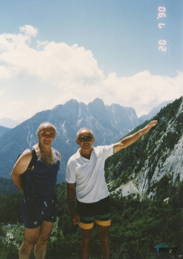 Dva najpomembnejša moška… oče Bogdan in trener Milan Bernik.  Foto: osebni arhiv Mateje Svet
